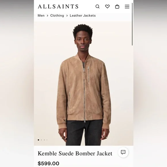 All Saints Suede Jacket